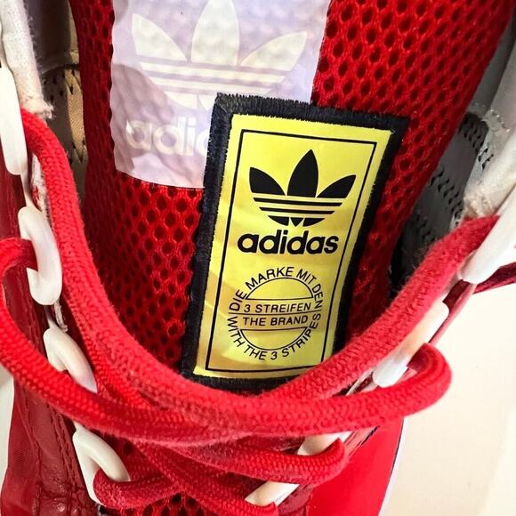 Adidas sneakers, women's size 8 1/2, red running shoes - Picture 6 of 12